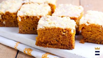 Everything you need to make a pumpkin spice cake