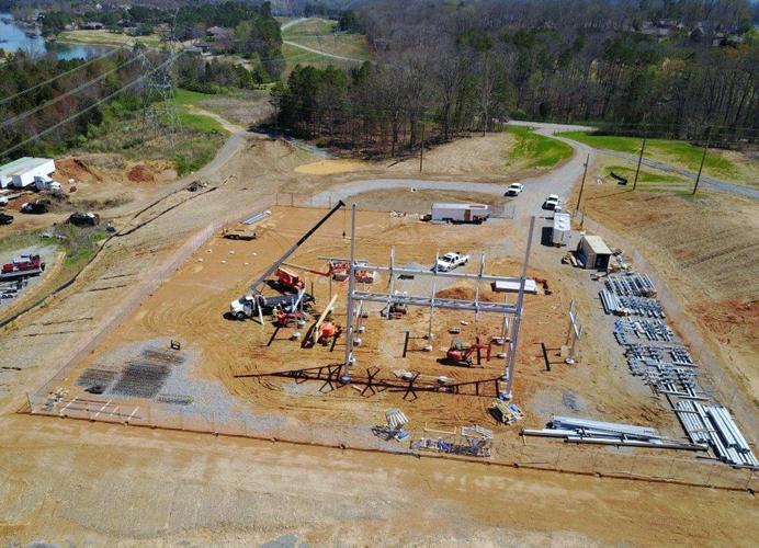 Paving delayed, substation progresses