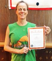 Pranger reaches yoga instructor milestone