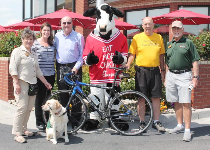 Pastor biking for veterans