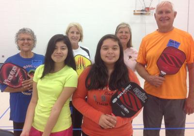 Villagers teach children pickleball at North Middle School