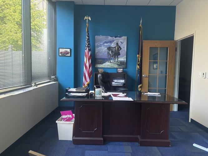 blue office
