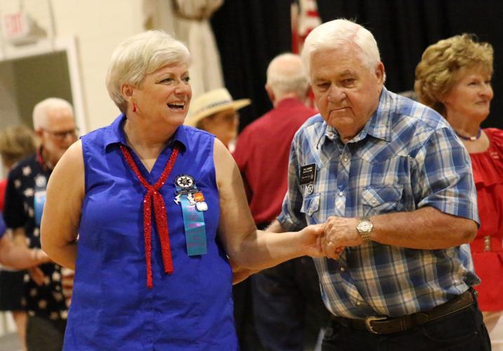 Square dancers celebrate the holiday