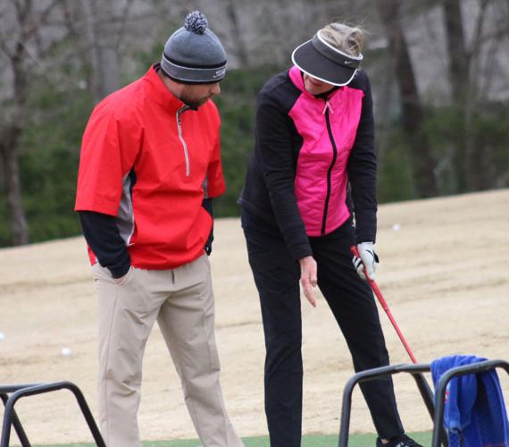 Women golfers swing into spring