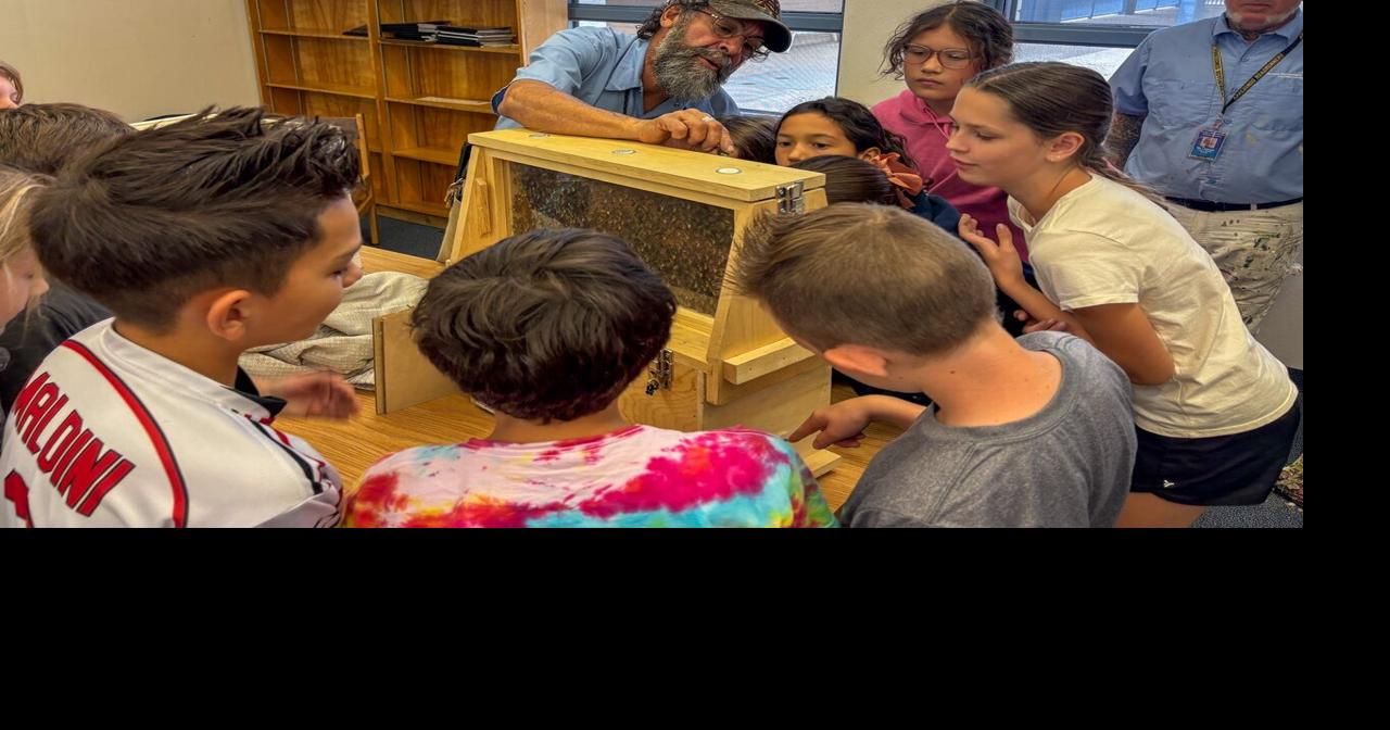 Students swarm Tempe Elementary’s unofficial beekeeper