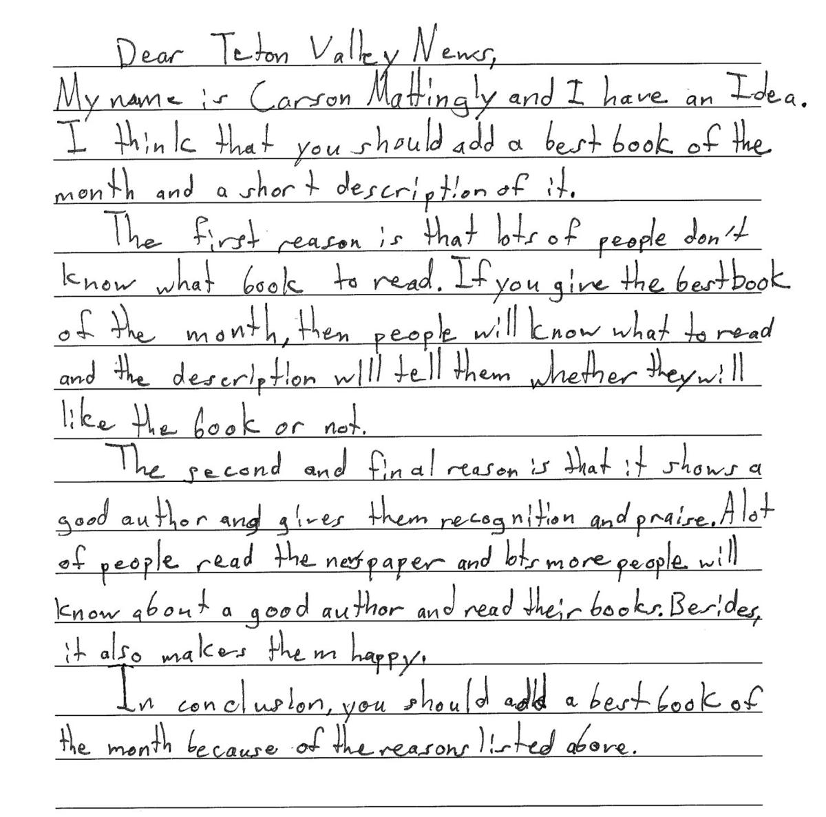 Local Boy Scouts Write Letter To The Editor To Earn Communications Merit Badge Letters To Editor Tetonvalleynews Net