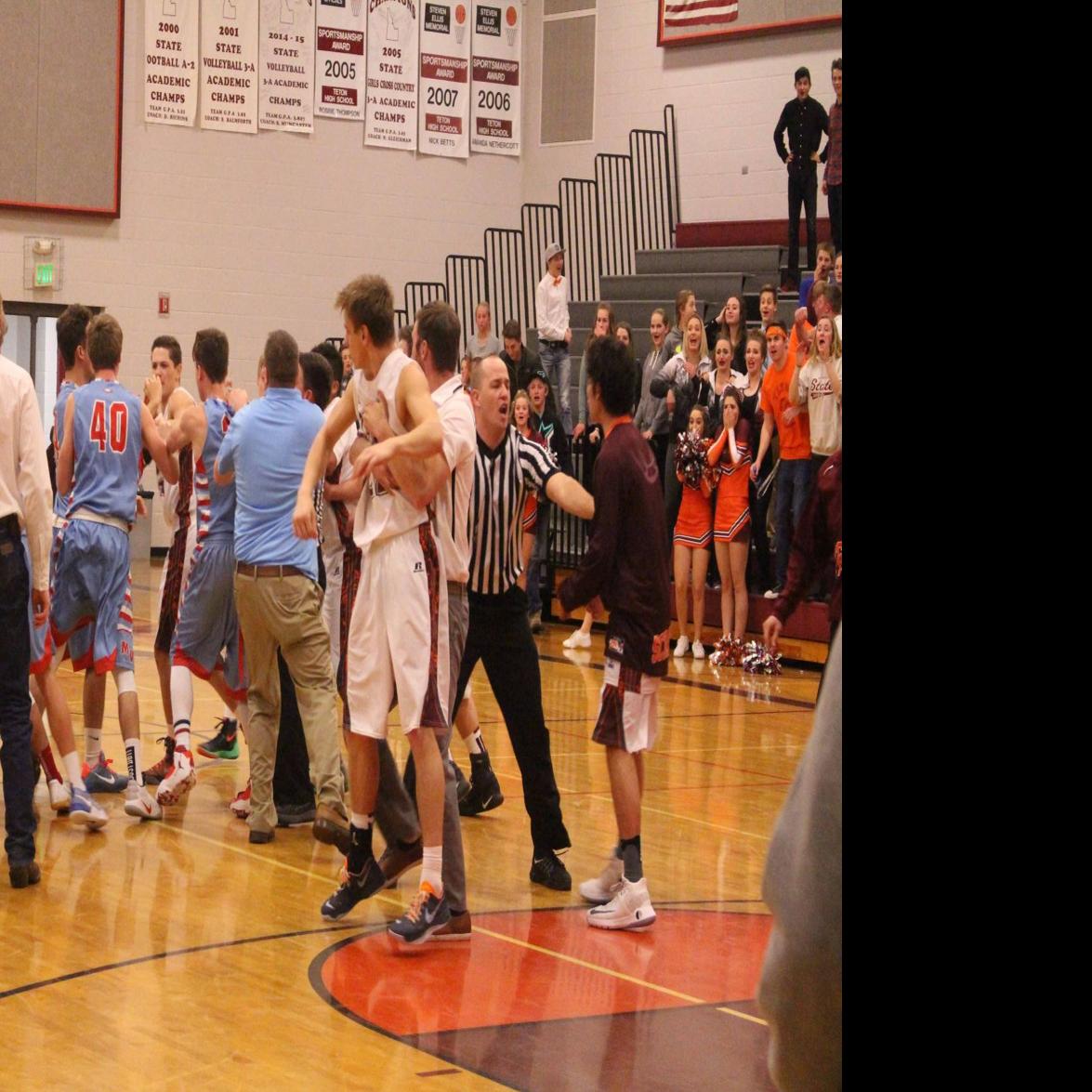 Brouhaha On The Basketball Court Teton Lose Tough Fight Against