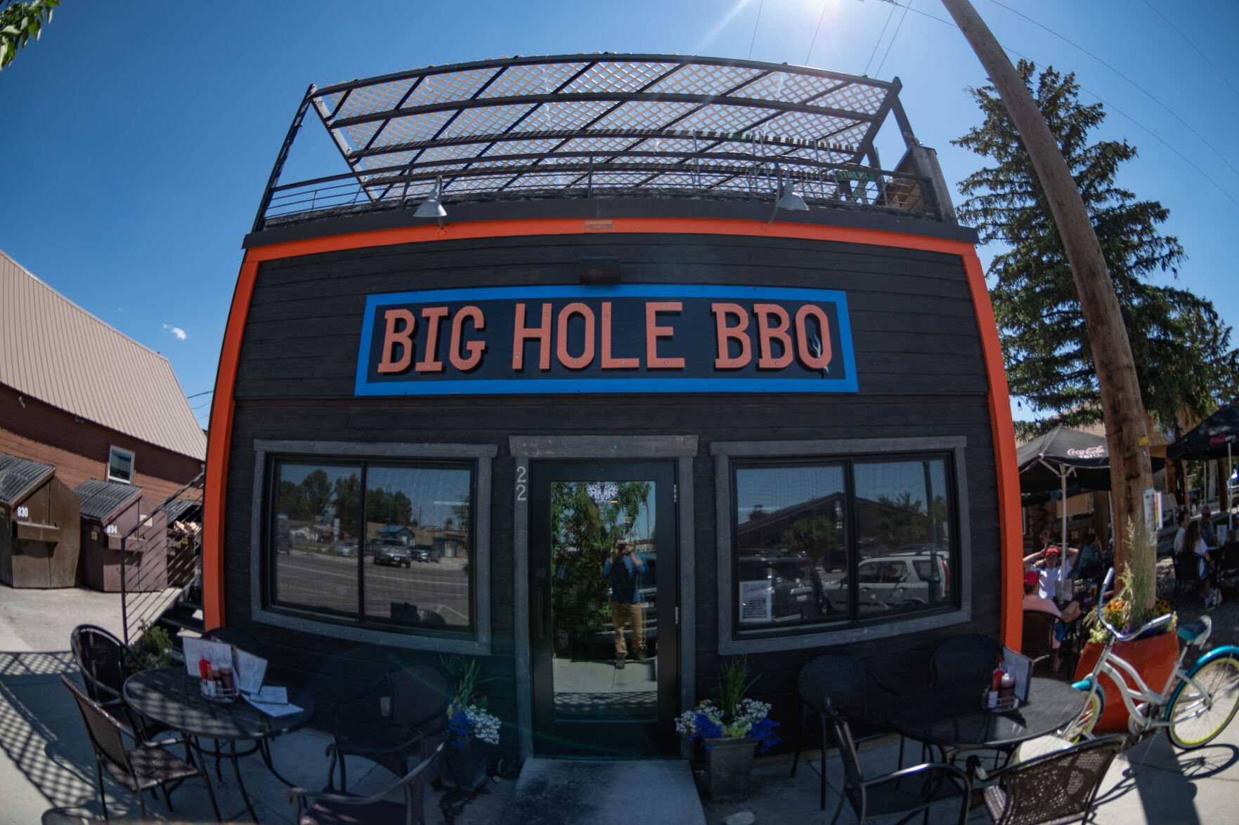 Big hole bbq victor sale