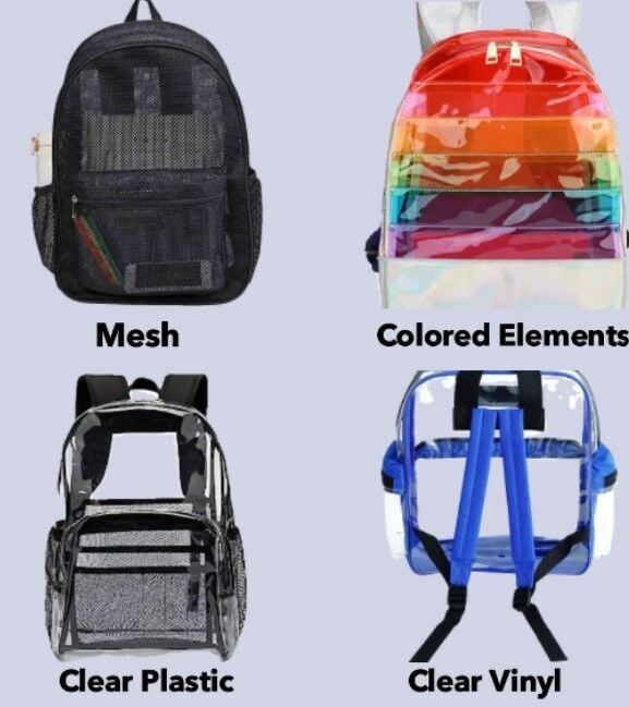 Clear bookbag near on sale me