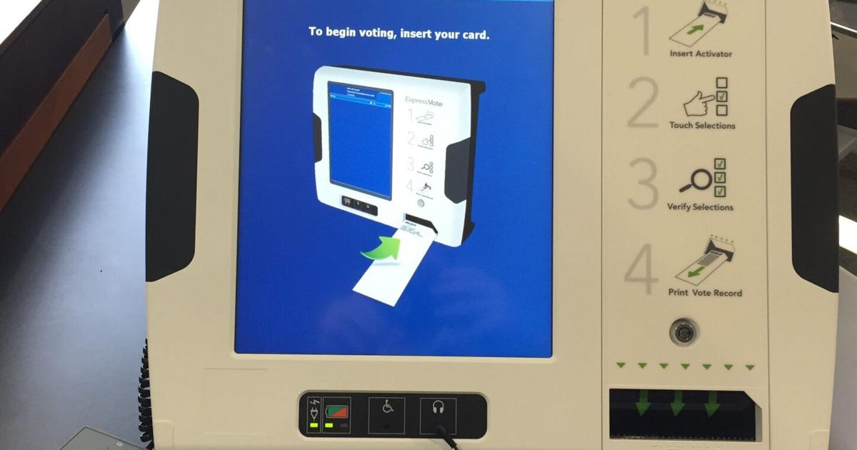 Accuvote Machine County discusses new voting equipment | Archives | the-dispatch.com