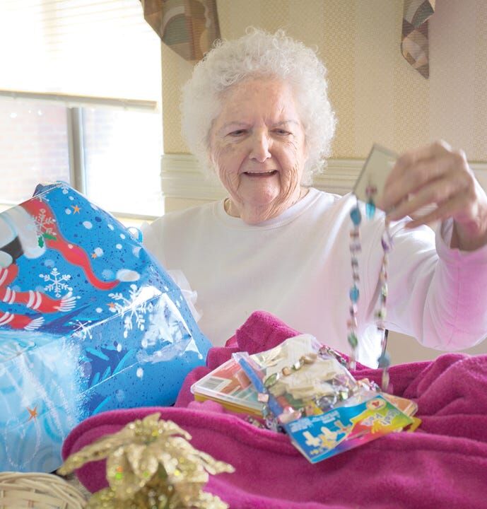 Brookstone residents receive gifts from Home Instead Senior Care