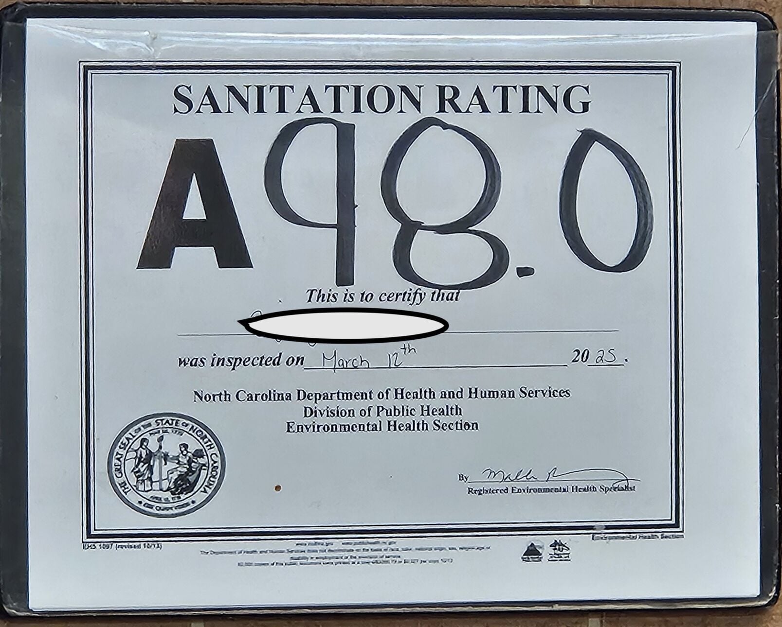 Chinese restaurant earns Sept.'s only B health grade in Davidson County ...