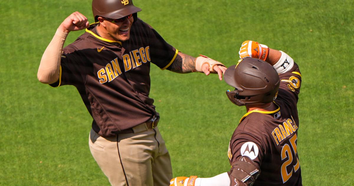 Ty France hits grand slam and solo HR, Jackson Merrill also hits 2 HRs as Padres beat Royals 19-2 By AVERY OSEN - Associated Press Jul 19, 2026 13 mins ago