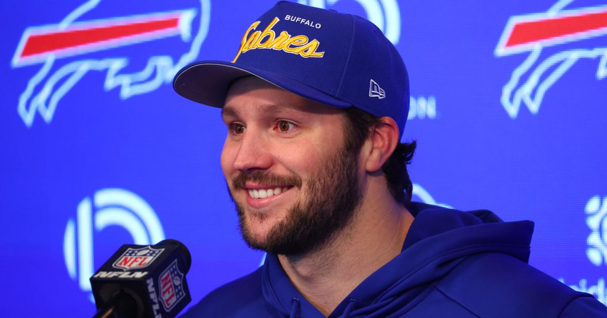 Now a dad, Josh Allen says he wants to win to set an example for his ...