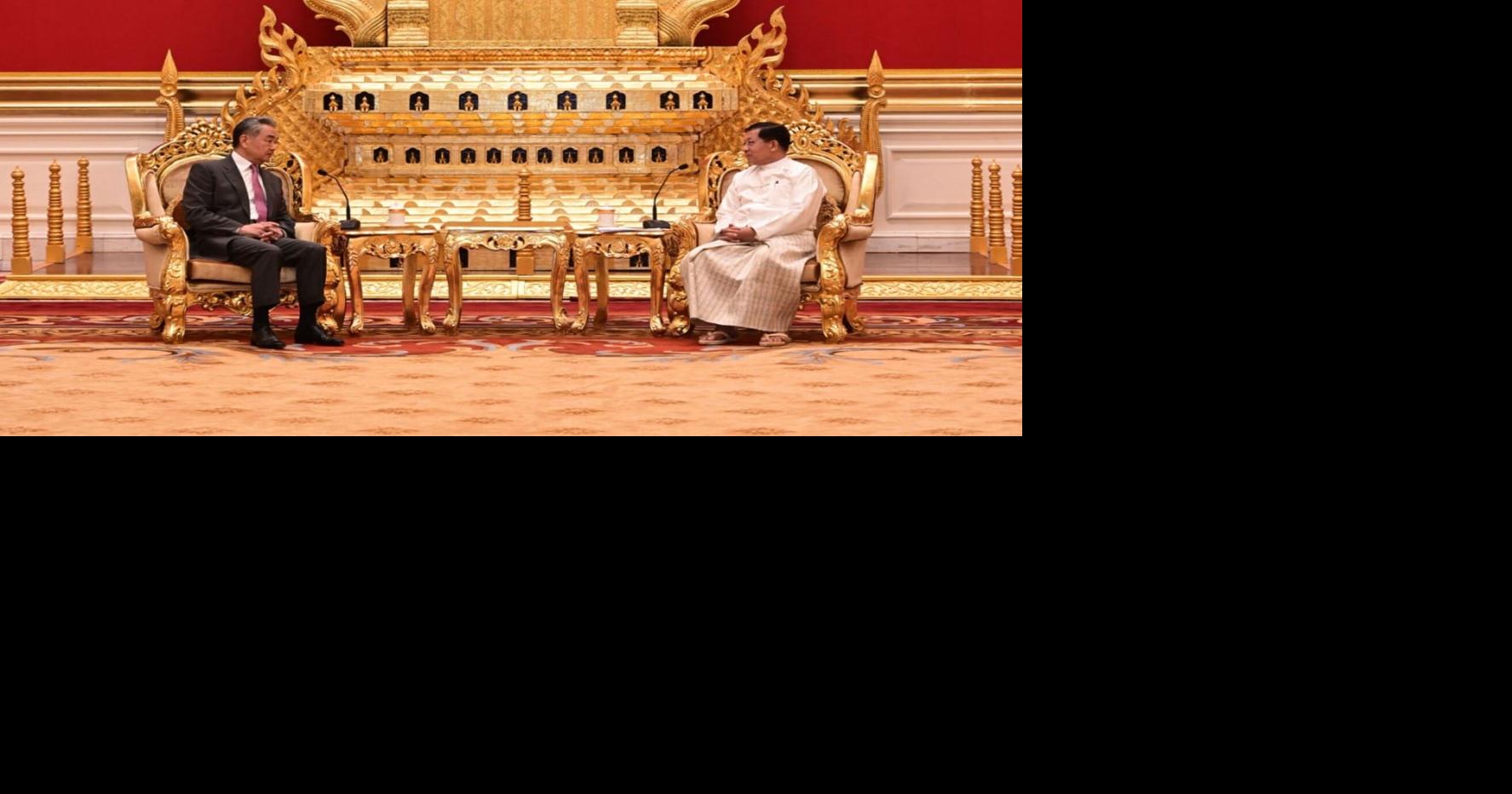 China’s top diplomat meets leader of Myanmar's military-backed government on regional tour