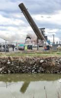 Big Rivers implodes smokestacks at Coleman plant