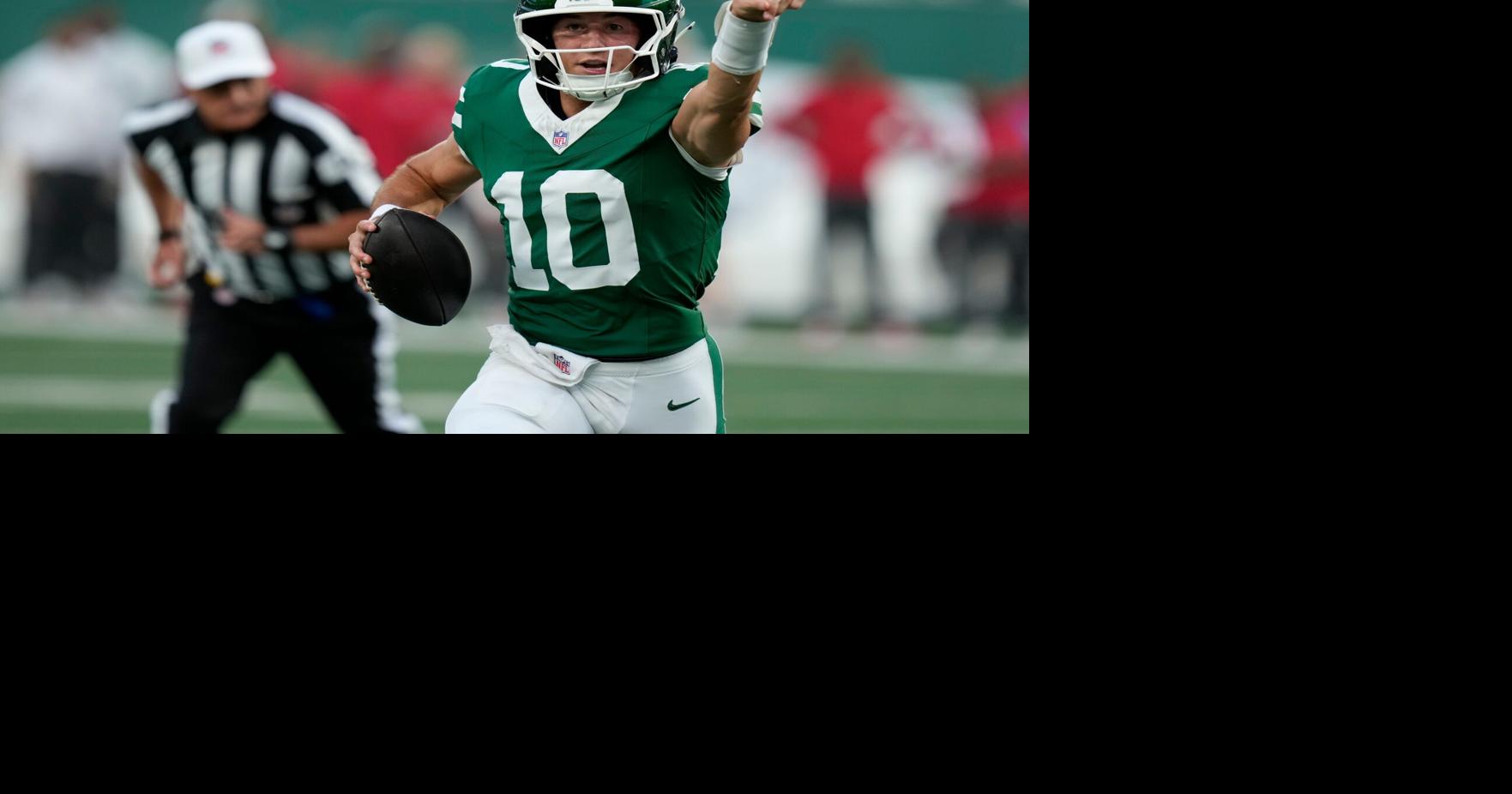 Rookie Cade Klubnik leads 2 scoring drives after Geno Smith is scratched in Jets' 24-16 loss to Bucs Rookie Cade Klubnik led the New York Jets to scores on his two drives in a 24-16 preseason loss to the Tampa Bay Buccaneers By DENNIS WASZAK Jr. - AP Pro Football Writer Aug 14, 2026 16 mins ago