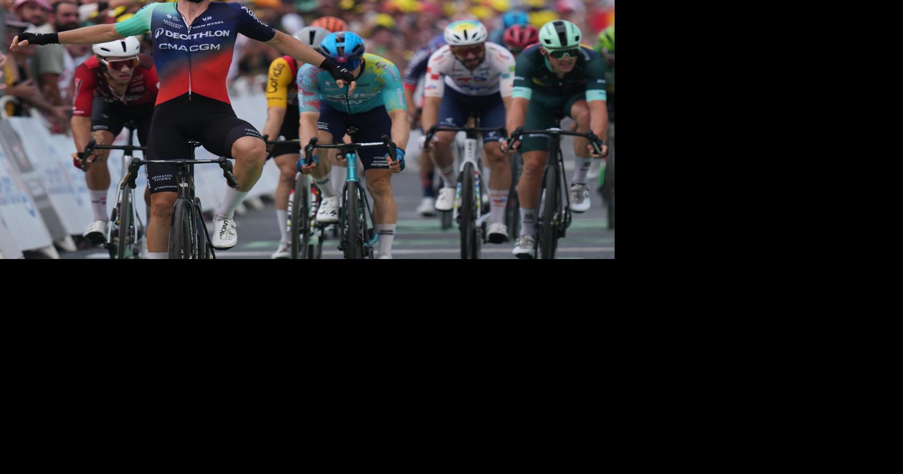 Dutch rider Kooij wins stage 5 of the Tour while Traeen keeps leader's yellow jersey