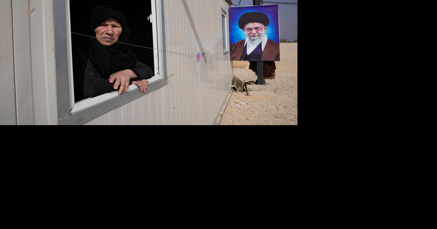 Photos of Shiite Muslims displaced from Syria living at a newly opened camp in Lebanon