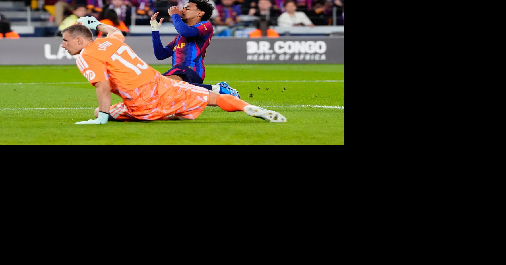Yamal misses easy chance for Barcelona and is upstaged by Mbappé as Madrid wins clasico By JOSEPH WILSON - Associated Press Oct 25, 2026 12 mins ago