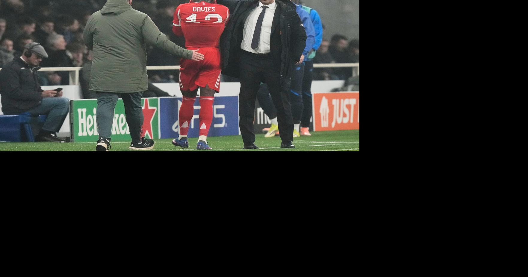 Canada's Alphonso Davies has hamstring strain, Bayern Munich says