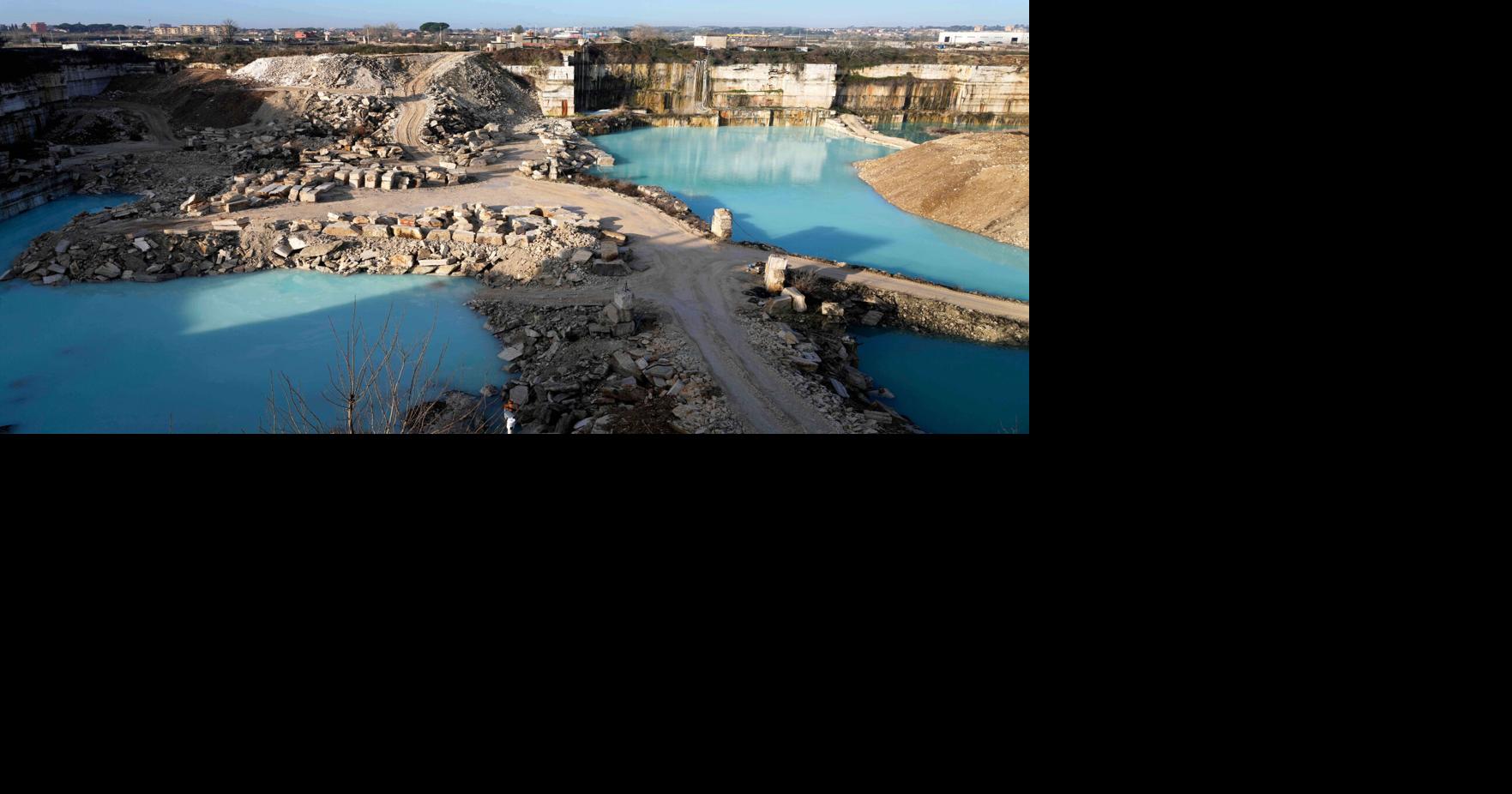 The travertine quarries that built ancient Rome are carving rock for a ...