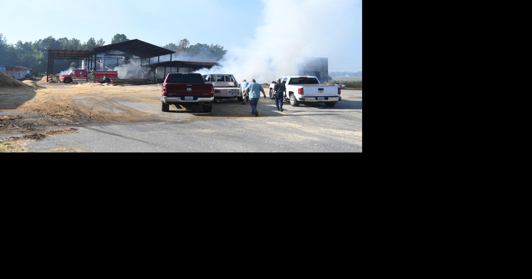 Animal bedding plant fire continued on Wednesday Dawson Springs