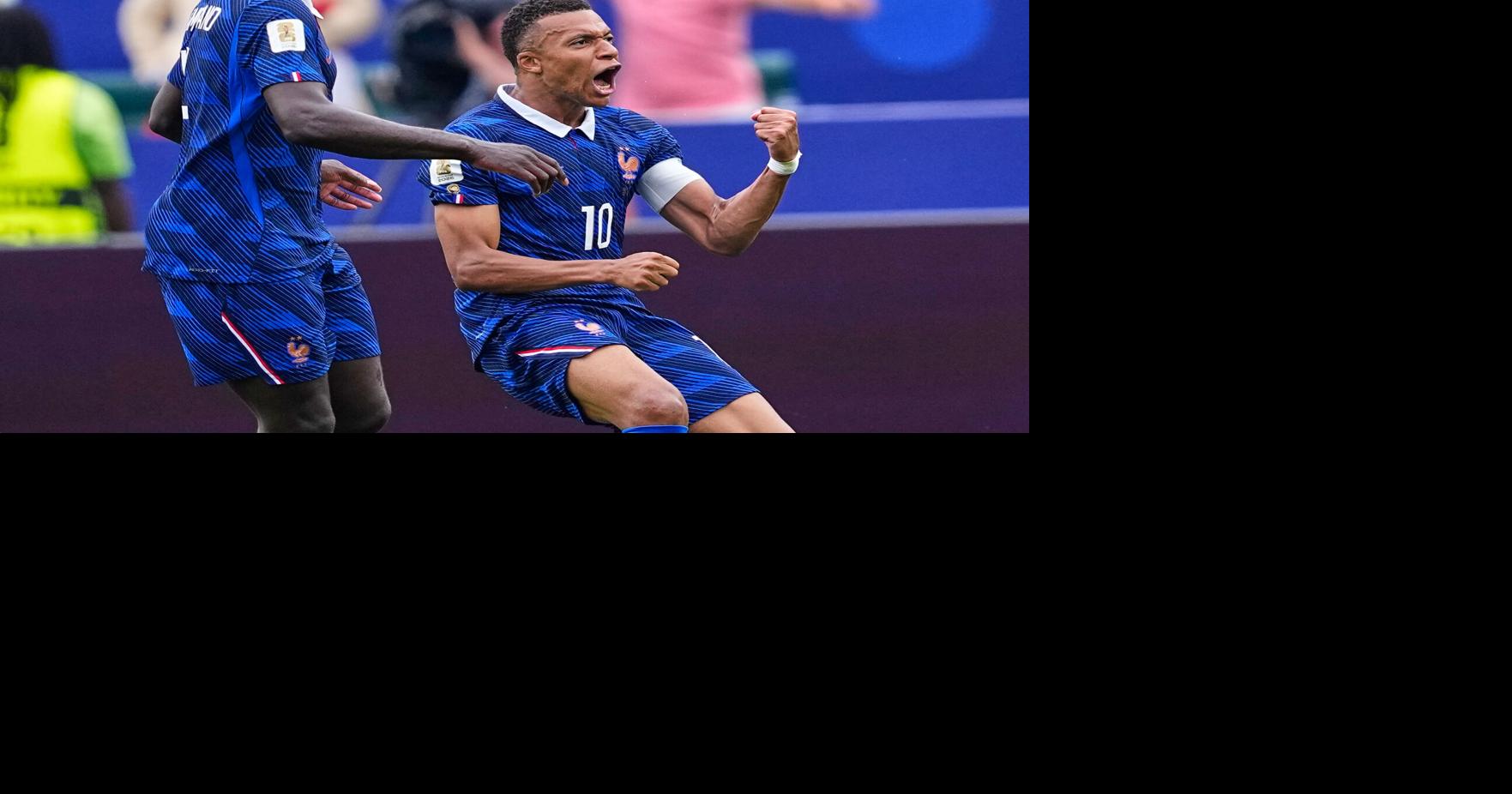Kylian Mbappé scores 2 goals to lead France to 3-0 win over Iraq and into World Cup knockout stage By DAN GELSTON - AP Sports Writer Jun 22, 2026 9 mins ago