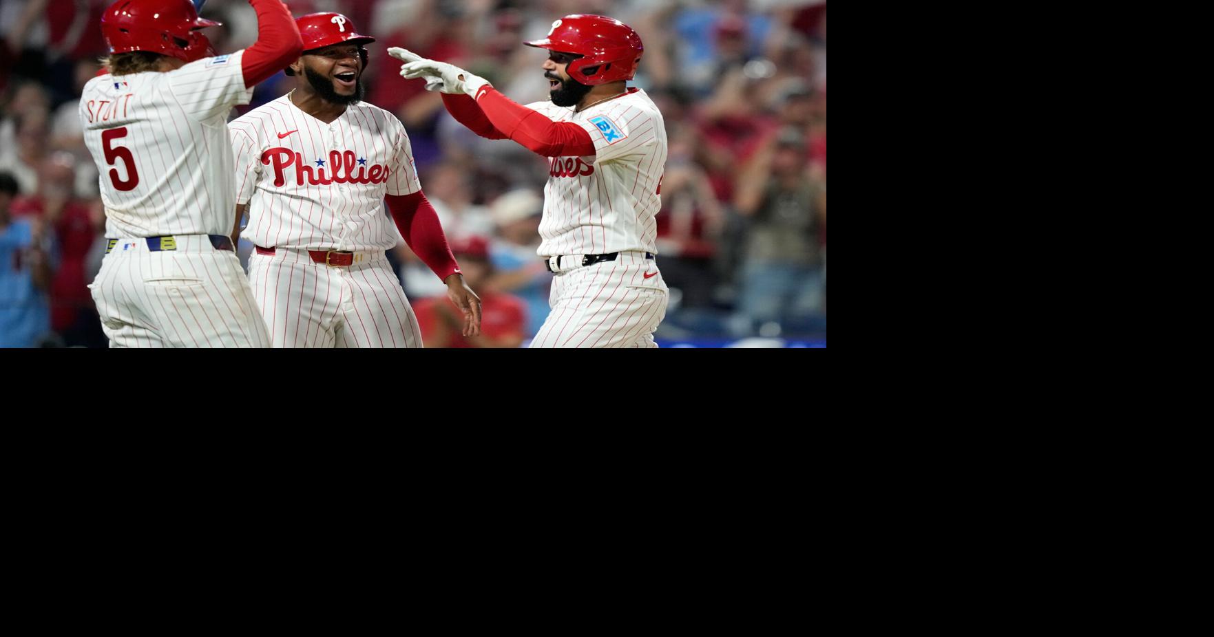 Derek Hill rallies Phillies with go-ahead grand slam in 7th in 6-3 win over Nationals Derek Hill hit a go-ahead grand slam in the seventh inning, leading the Philadelphia Phillies to a 6-3 win over the Washington Nationals By DAN GELSTON - AP Sports Writer Aug 3, 2026 20 mins ago