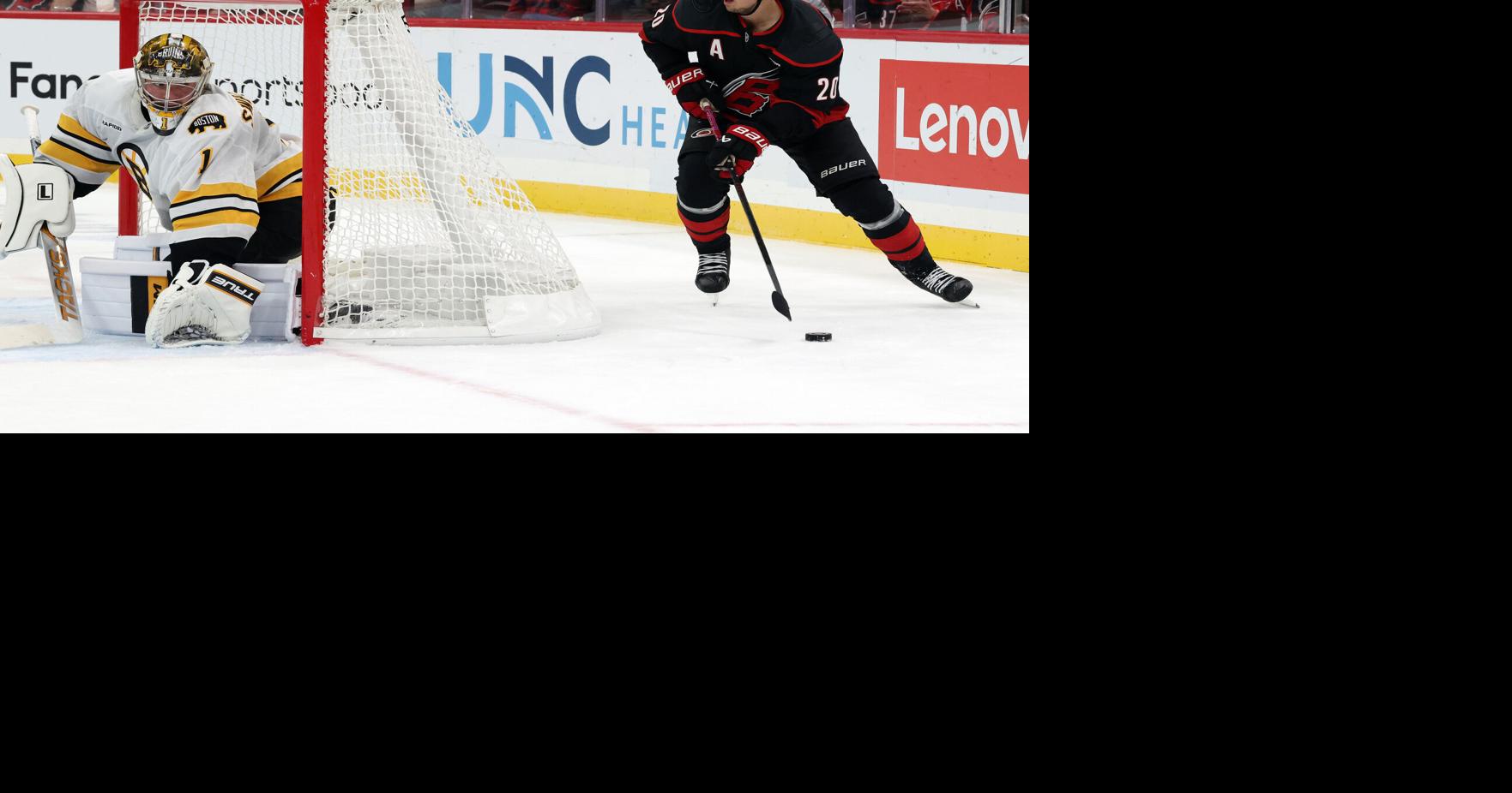 Aho's late goal helps Kochetkov improve to 8-0-0 as Hurricanes beat Bruins 2-1 By BOB SUTTON - Associated Press Oct 27, 2026 9 mins ago