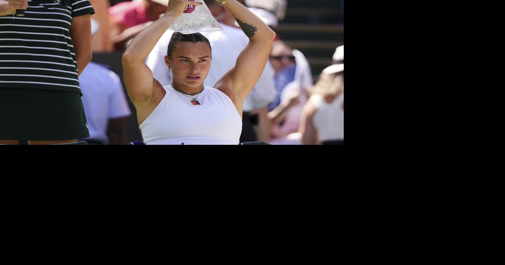 Heat returns to Wimbledon as Aryna Sabalenka offers water and ice pack to  fans at Centre Court | National | the-messenger.com