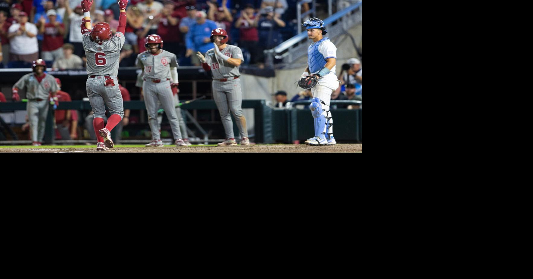 Oklahoma rolls past Tar Heels 13-2 for 1st national championship since 1994 and SEC's 7th in a row By ERIC OLSON - AP Sports Writer Jun 22, 2026 13 mins ago