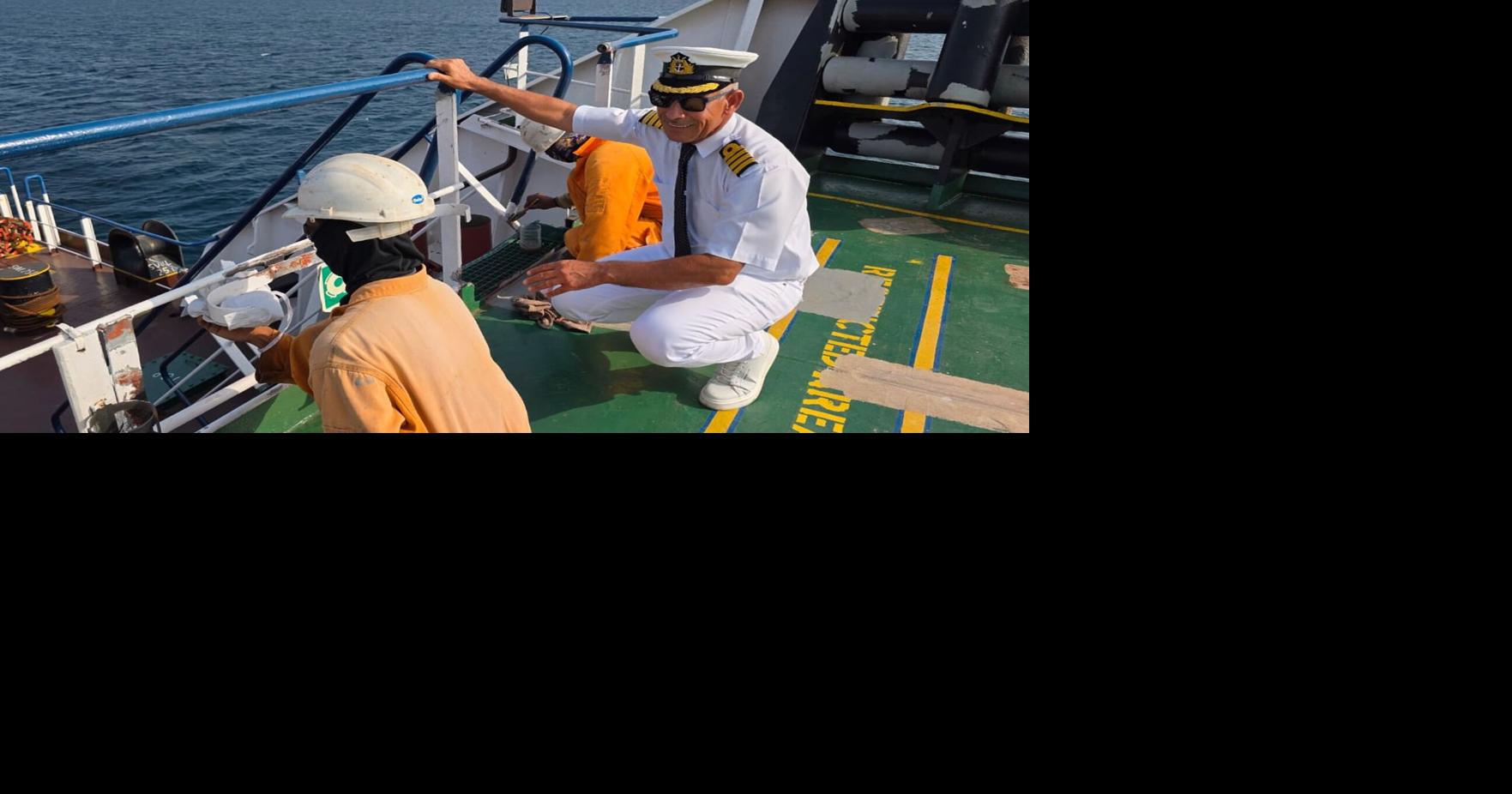 An Iraqi captain keeps sailing despite the threat of attack amid regional war