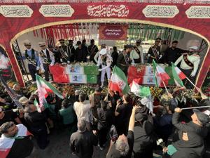 Hundreds of thousands mourn top Iranian military commanders and scientists killed in Israeli strikes