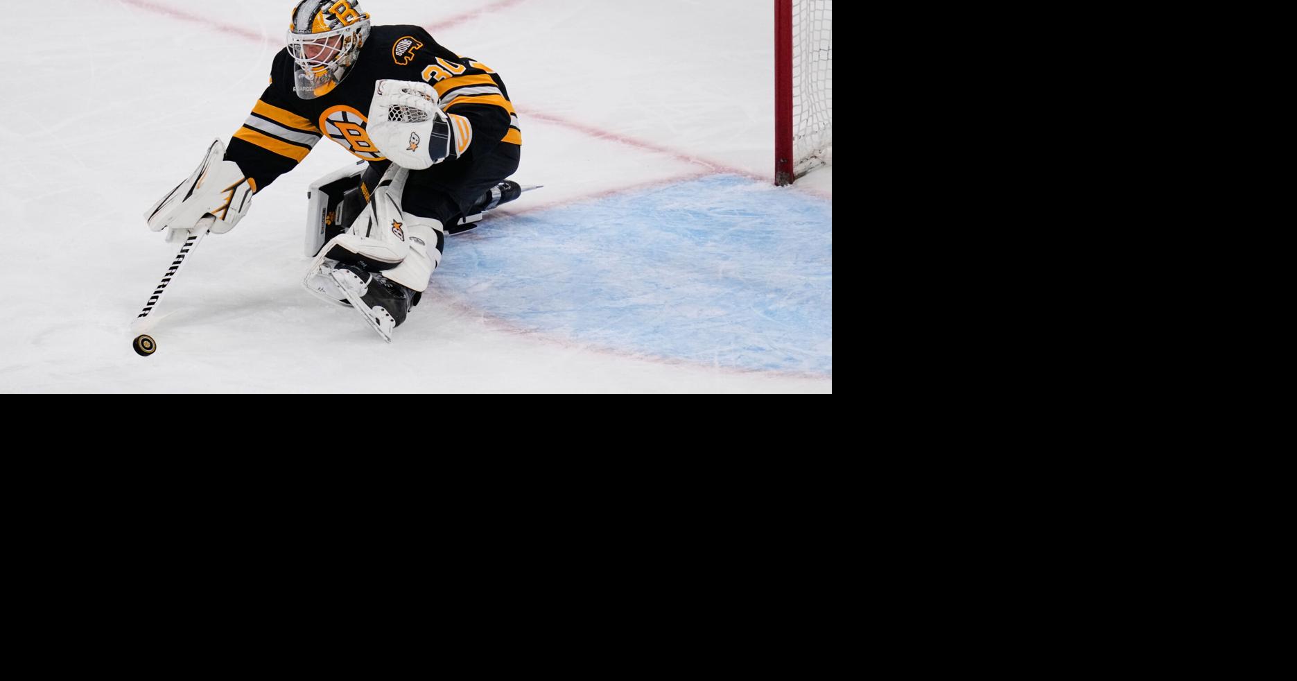 Michael DiPietro has first career shutout, David Pastrnak scores 2 as ...