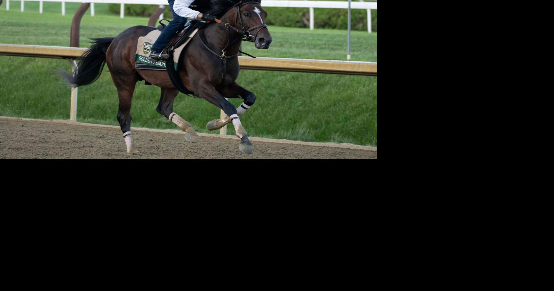Kentucky Derby winner Golden Tempo faces a pace challenge in the Belmont Stakes