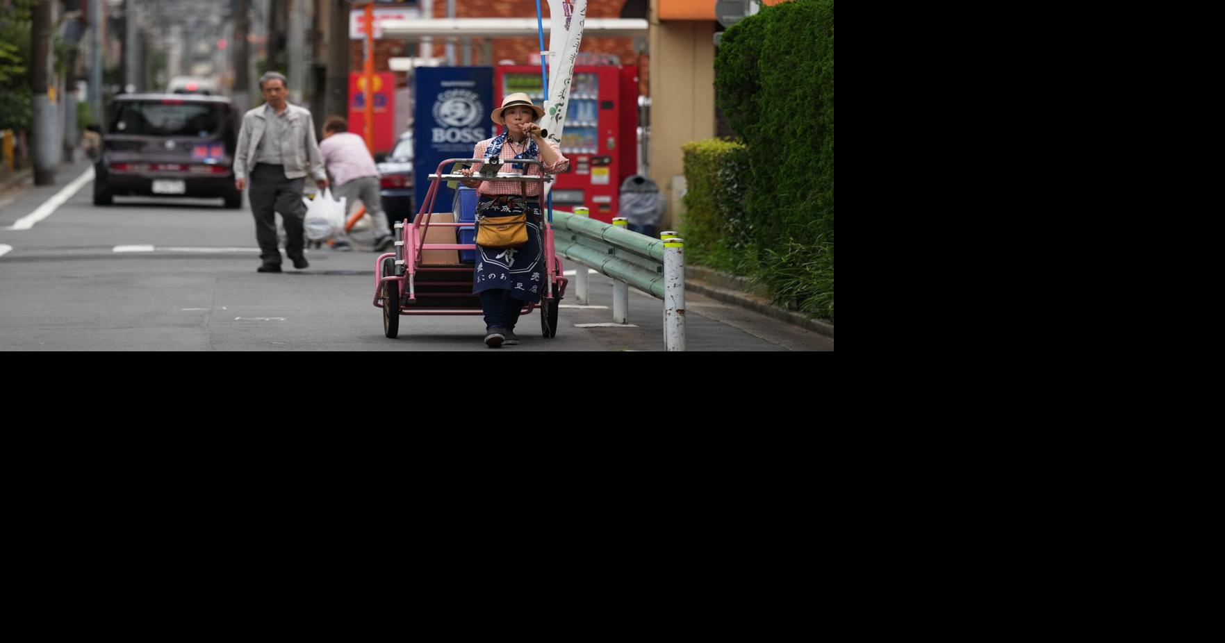 Tofu vendor delivers much more than healthy food to an east Tokyo neighborhood Akiko Sugaya wheels a cart through the alley-like streets of eastern Tokyo selling tofu, the protein-rich staple favored in much of Asia By STEPHEN WADE - Associated Press Jul 9, 2026 12 mins ago