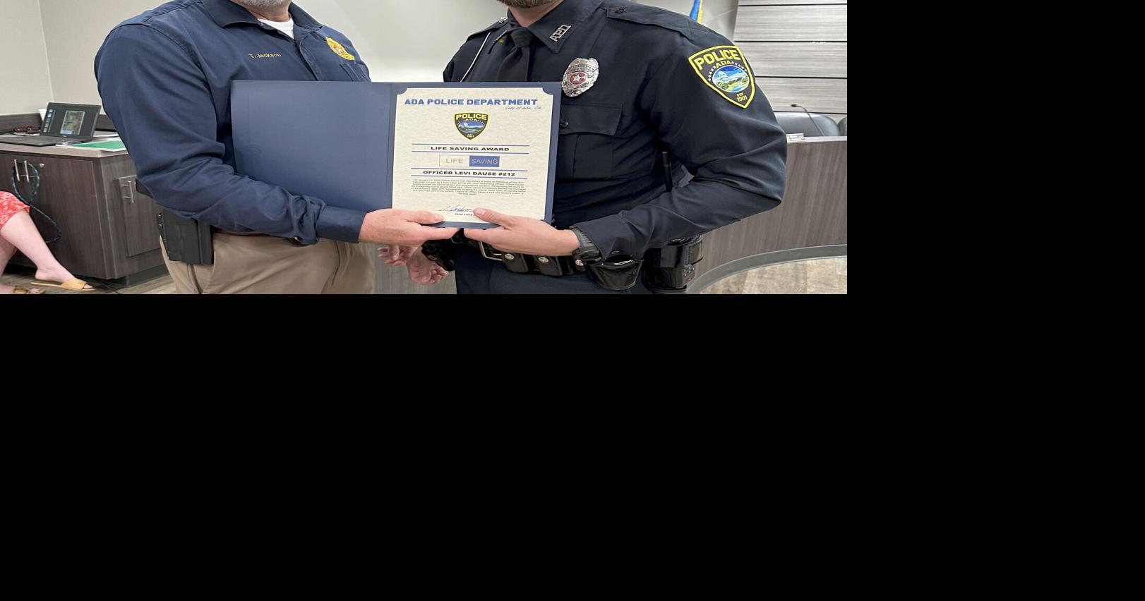 Ada officers recognized for saving lives | Local News | theadanews.com