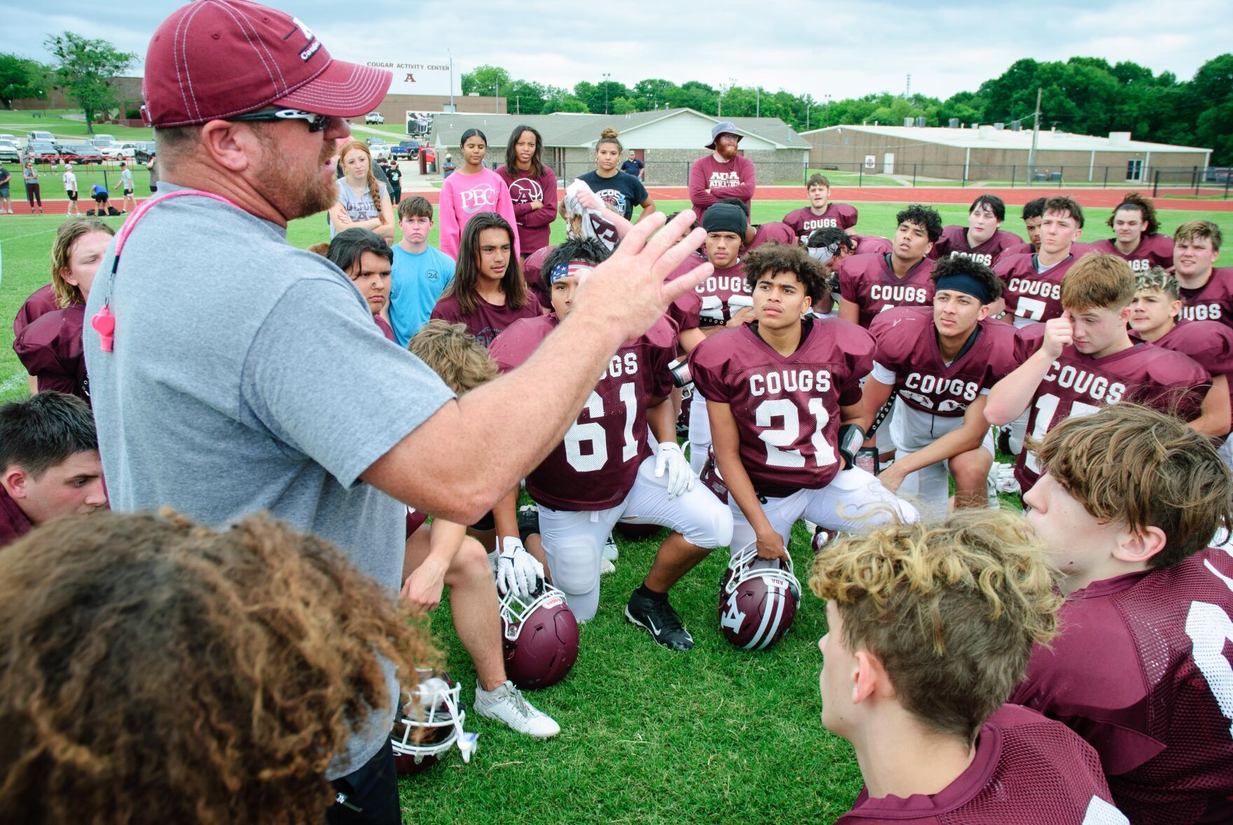 Ada High School Football Spring Drills Wrap Up with Emphasis on Team Bonding and Leadership