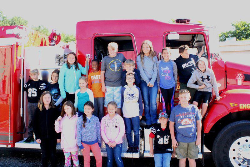 Stratford Fire Department visits elementary students