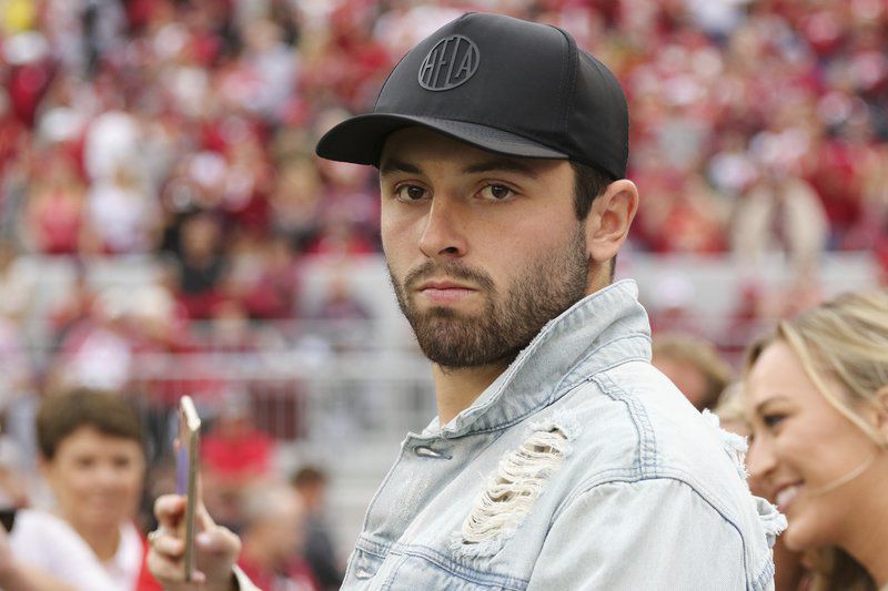 Sports Illustrated on X: Oklahoma's statue of Baker Mayfield is