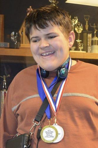 Roff competitor earns medal in Oklahoma School for the Blind's 20th regional Braille Challenge®