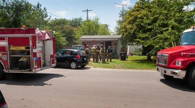 Police respond to fire, man with knife call Tuesday