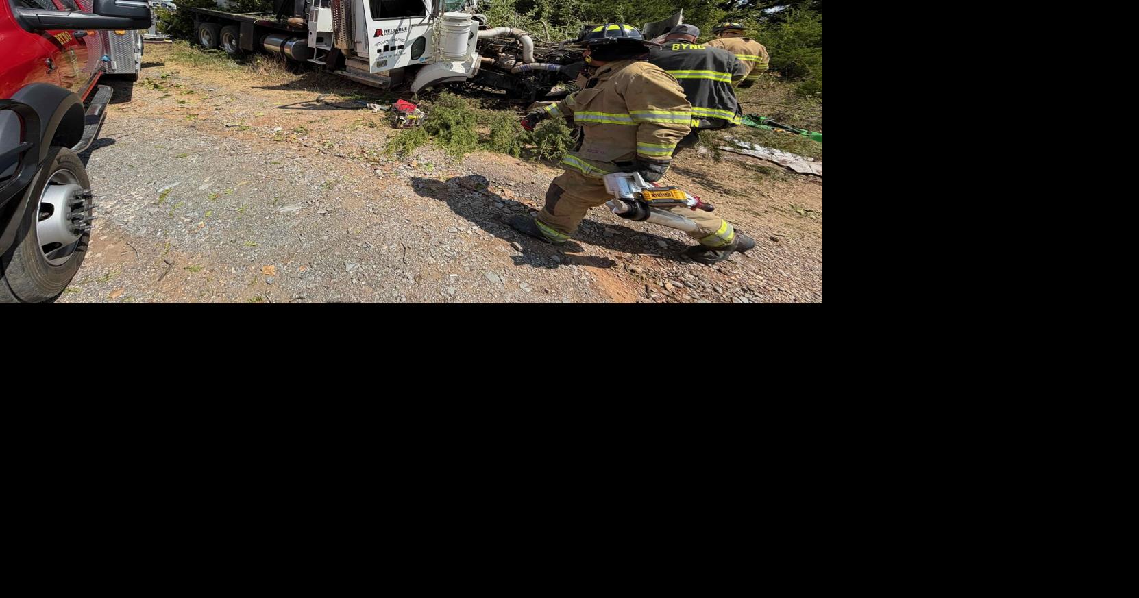 Semi driver injured in Monday accident