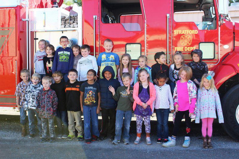 Stratford Fire Department visits elementary students