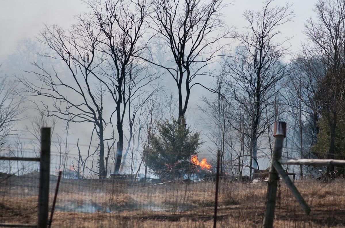 Car fire near Galey started wildfire