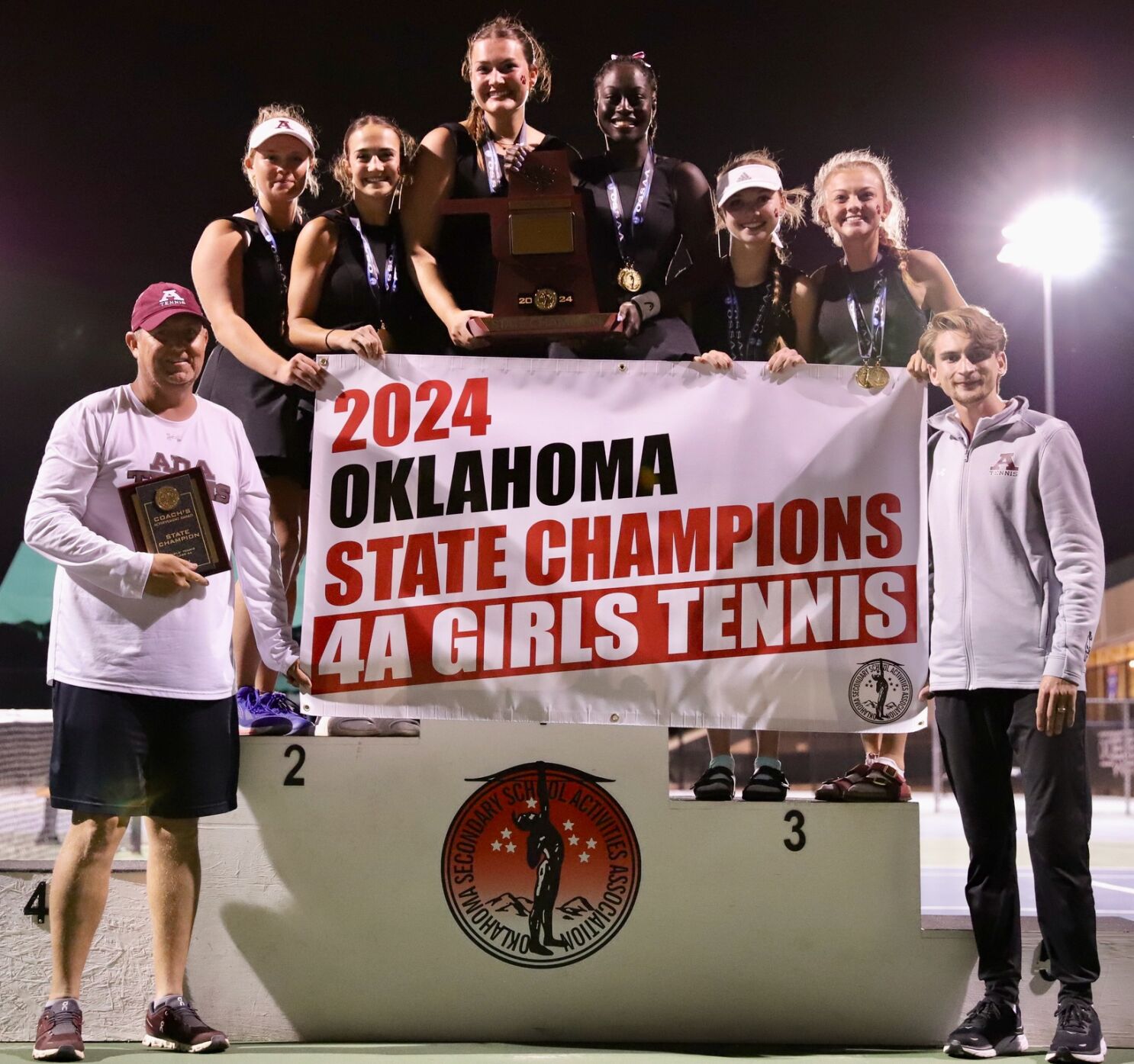 Ada High School Lady Cougars Claim Victory in 4A State Tennis Championship