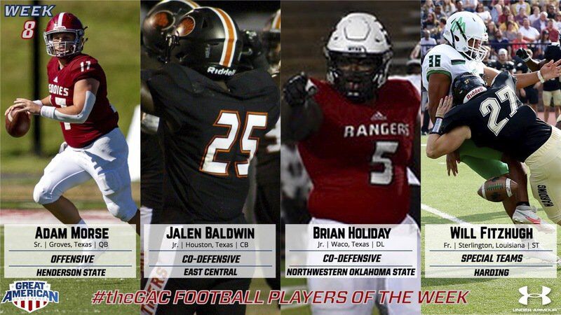 Three Ranger Football Players named to the All-GAC Conference Team