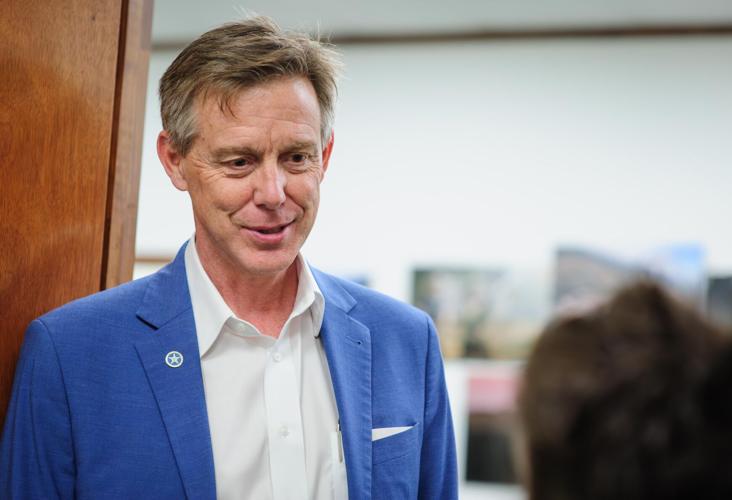 Gubernatorial candidate Mazzie visits Ada