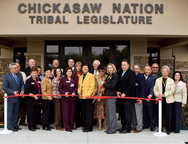 Legislative, Tribal building ribbons cut
